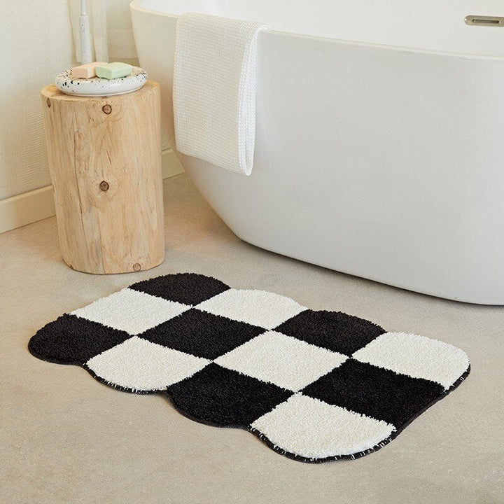 Kalsten | Fluffy Chessboard Carpet