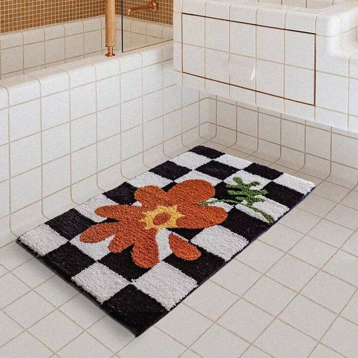 Kalsten | Fluffy Chessboard Carpet