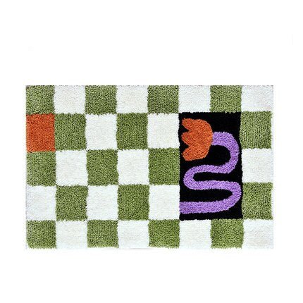 Kalsten | Fluffy Chessboard Carpet