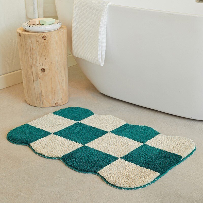 Kalsten | Fluffy Chessboard Carpet