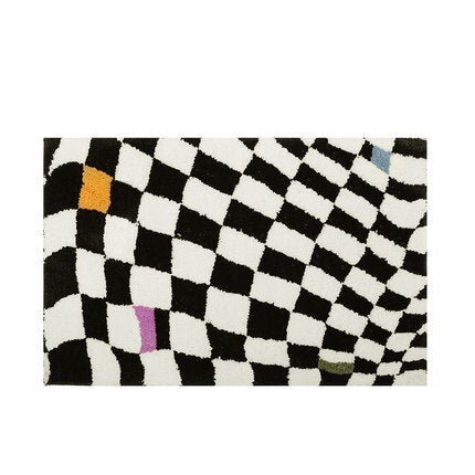 Kalsten | Fluffy Chessboard Carpet