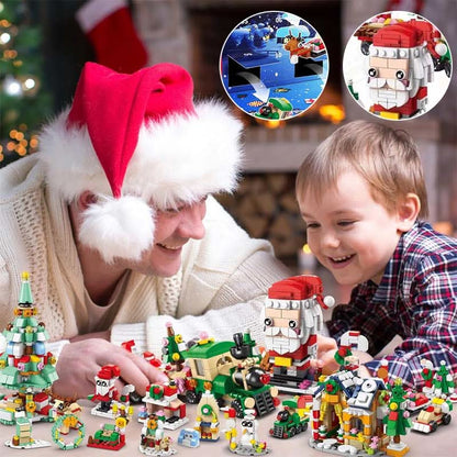 Skanto | Creative Advent Calendar with 12 Building Blocks for Christmas Tree Fun