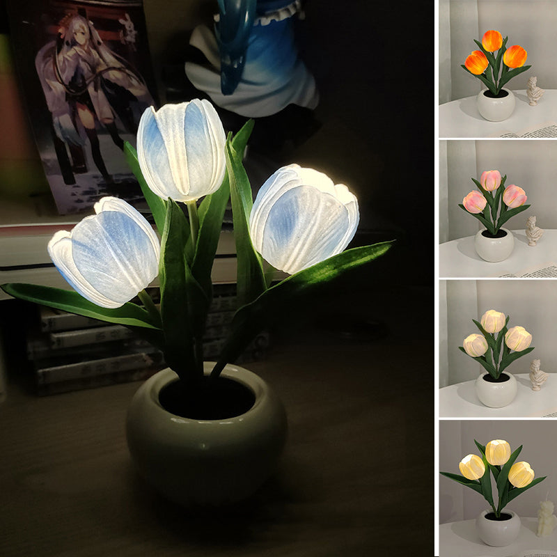 LED Tulip Nightstand Lamp Flower Table Lamp | Kalsten