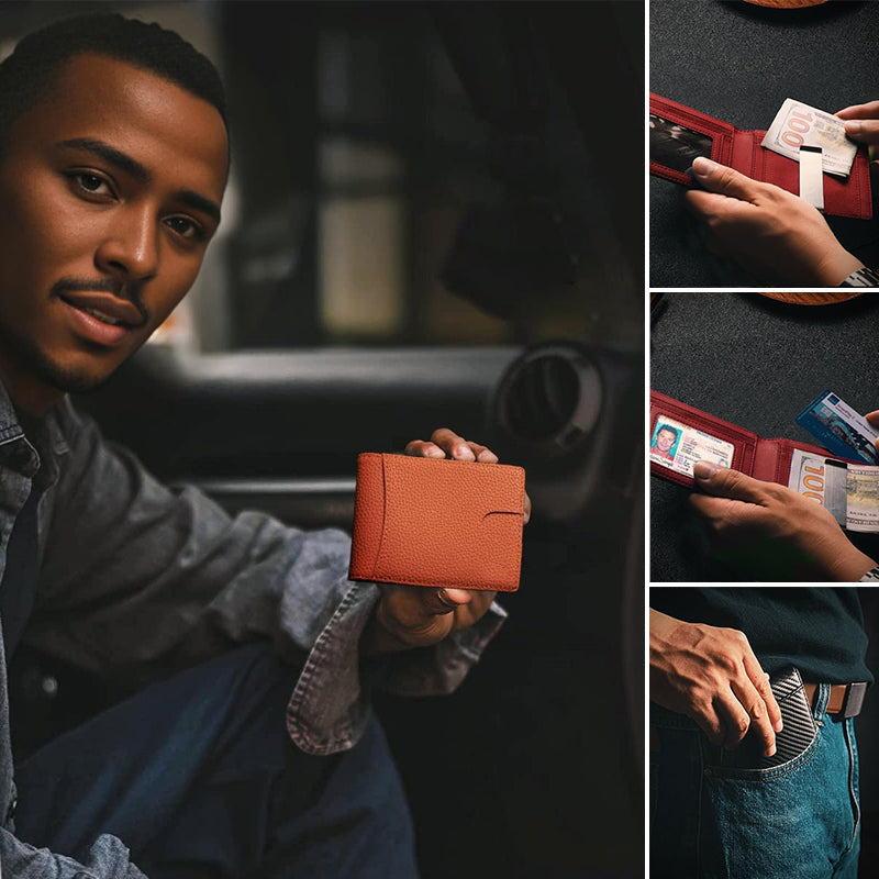 Kalsten | Genuine Leather Anti-theft Swipe Card Holder