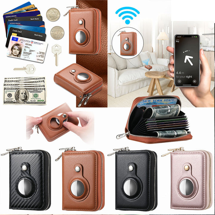 Kalsten | Intelligent AirTag-Zip RFID Leather Wallet