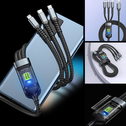 Super fast charging 3-in-1 data cable
