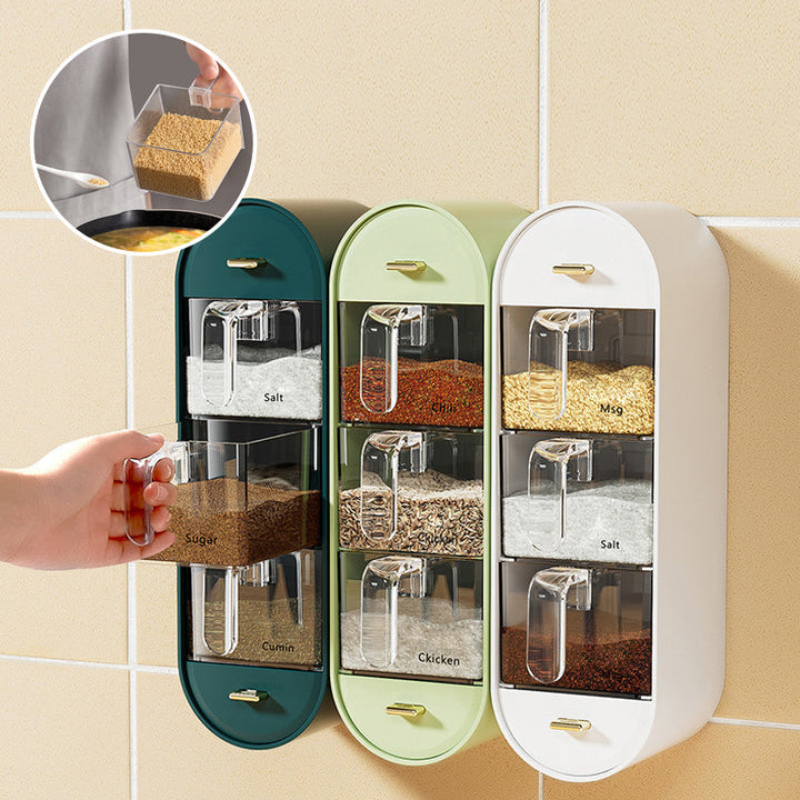 Space-saving spice jar for wall mounting | Kalsten