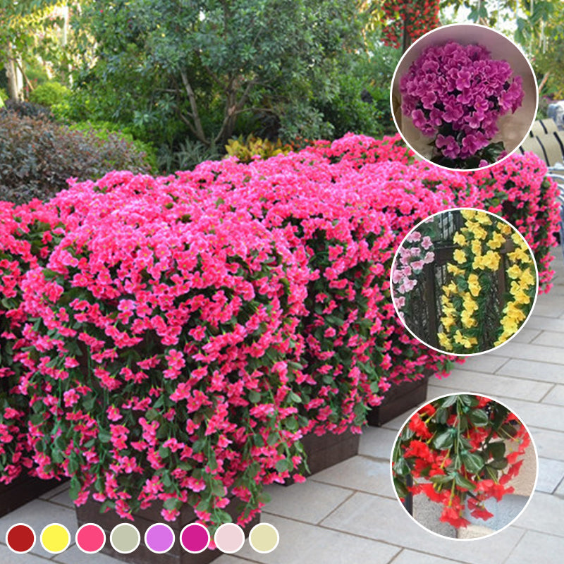 Purple simulated hanging basket | Kalsten