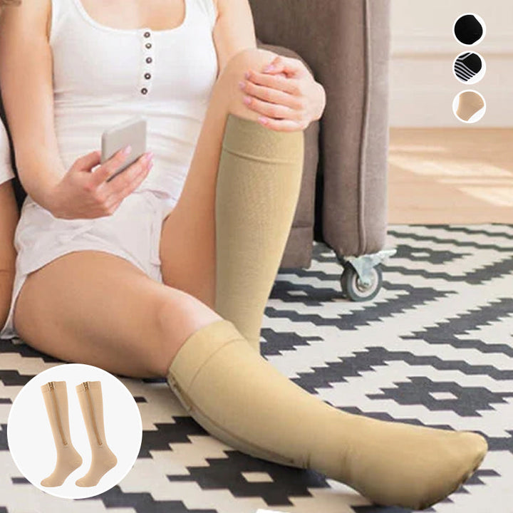 Kalsten | Elastic Compression Socks with Zipper