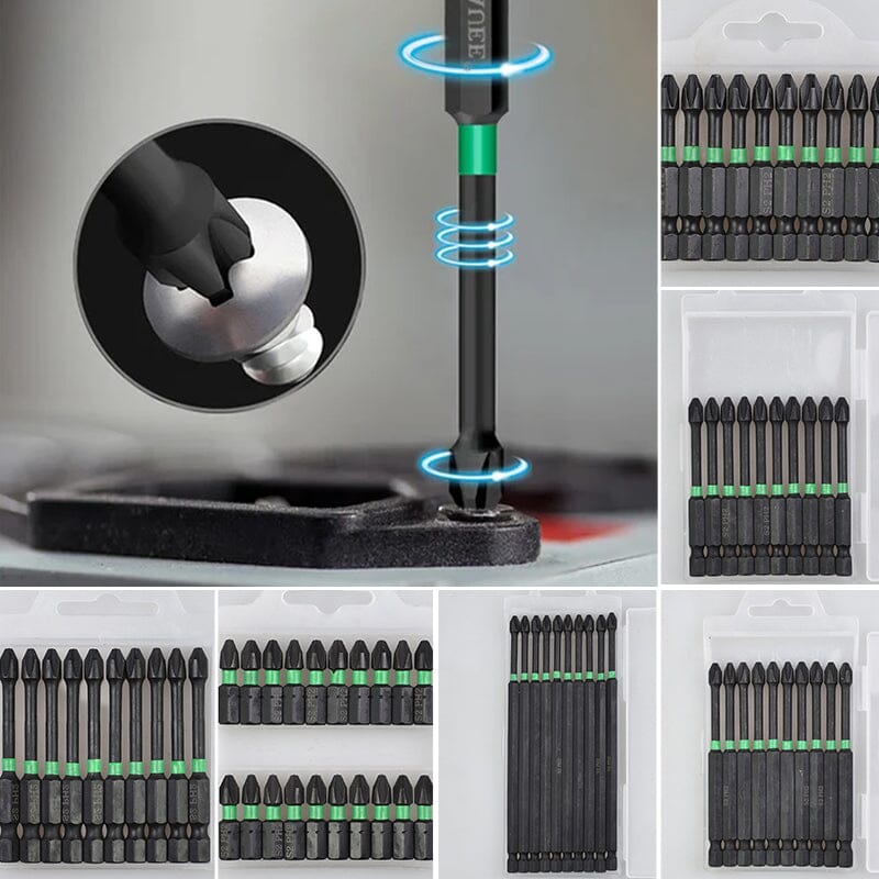 Cross-recess screwdriver bit set | Kalsten