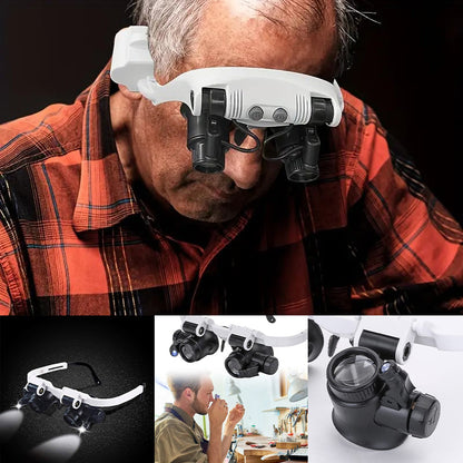 Brehn | Magnifying glasses with LED lamps for double eyes