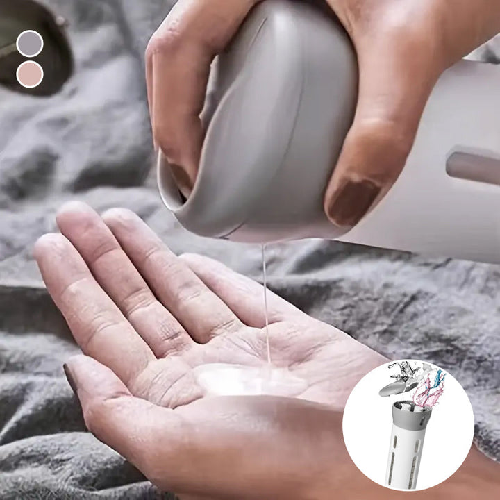 4-in-1 bottle with portable skin care dispenser | Kalsten