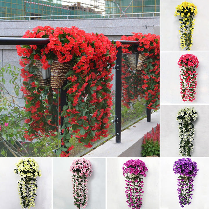 Purple simulated hanging basket | Kalsten