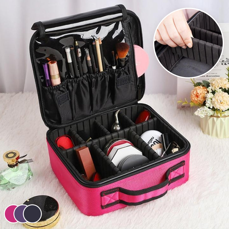 Skanto | Makeup Cosmetic Storage Bag with Adjustable Compartment