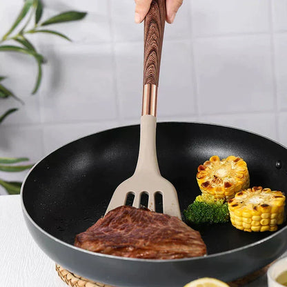 BowLift | Food-Safe Silicone Kitchen Utensils with Wooden Handles – KitchenElegance
