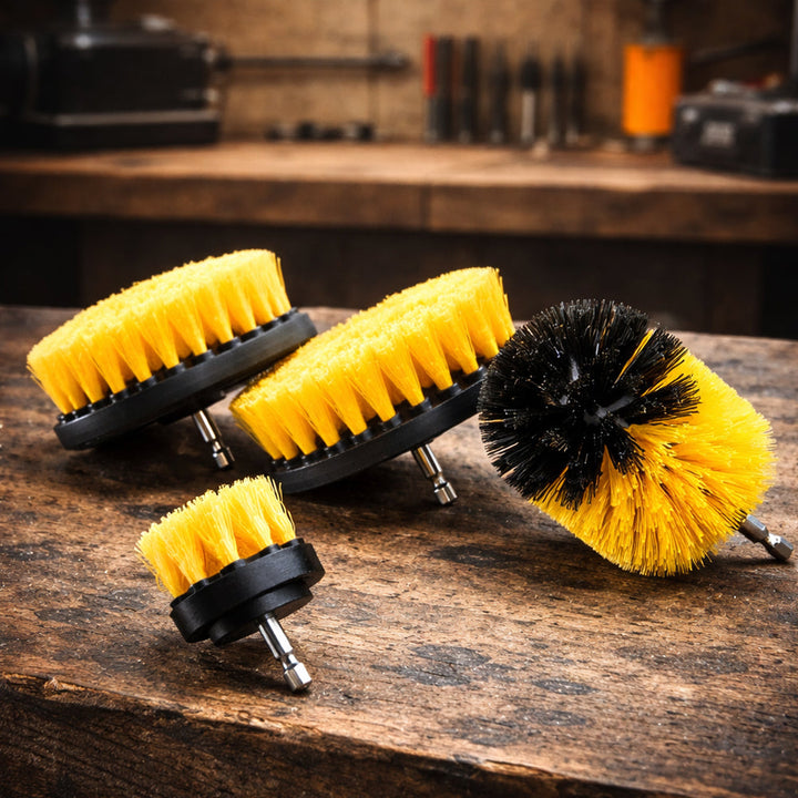 4-in-1 Brush Set for Drill – effective cleaning without effort | Kalsten