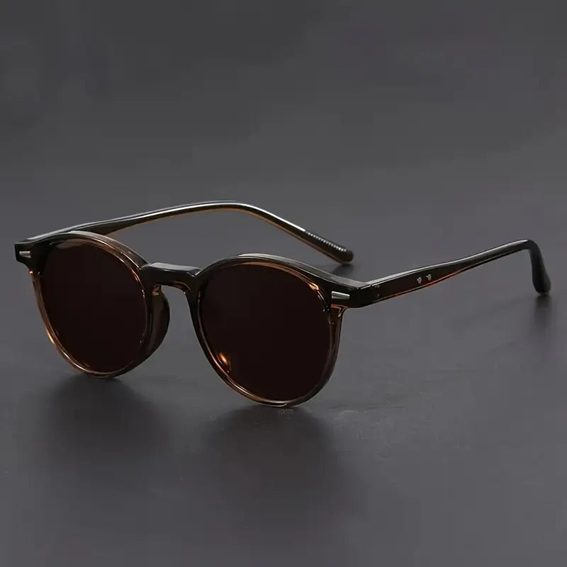 Kalsten  | Men's Sunglasses RetroView - Round Tortoiseshell Glasses with Lightweight Frame