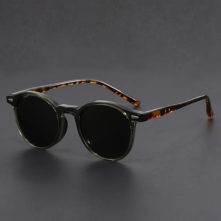 Kalsten  | Men's Sunglasses RetroView - Round Tortoiseshell Glasses with Lightweight Frame