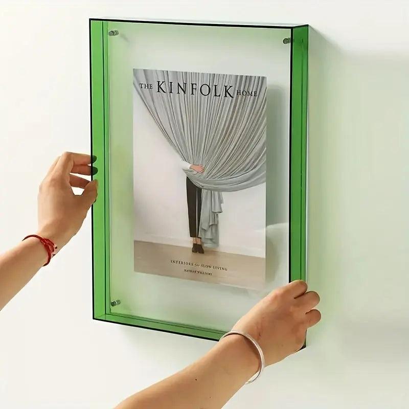 Kalsten | Acrylic Photo Frame | Neon Minimalist Desk Display