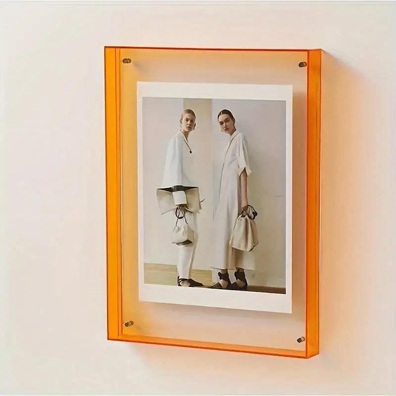 Kalsten | Acrylic Photo Frame | Neon Minimalist Desk Display