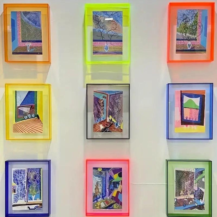 Kalsten | Acrylic Photo Frame | Neon Minimalist Desk Display