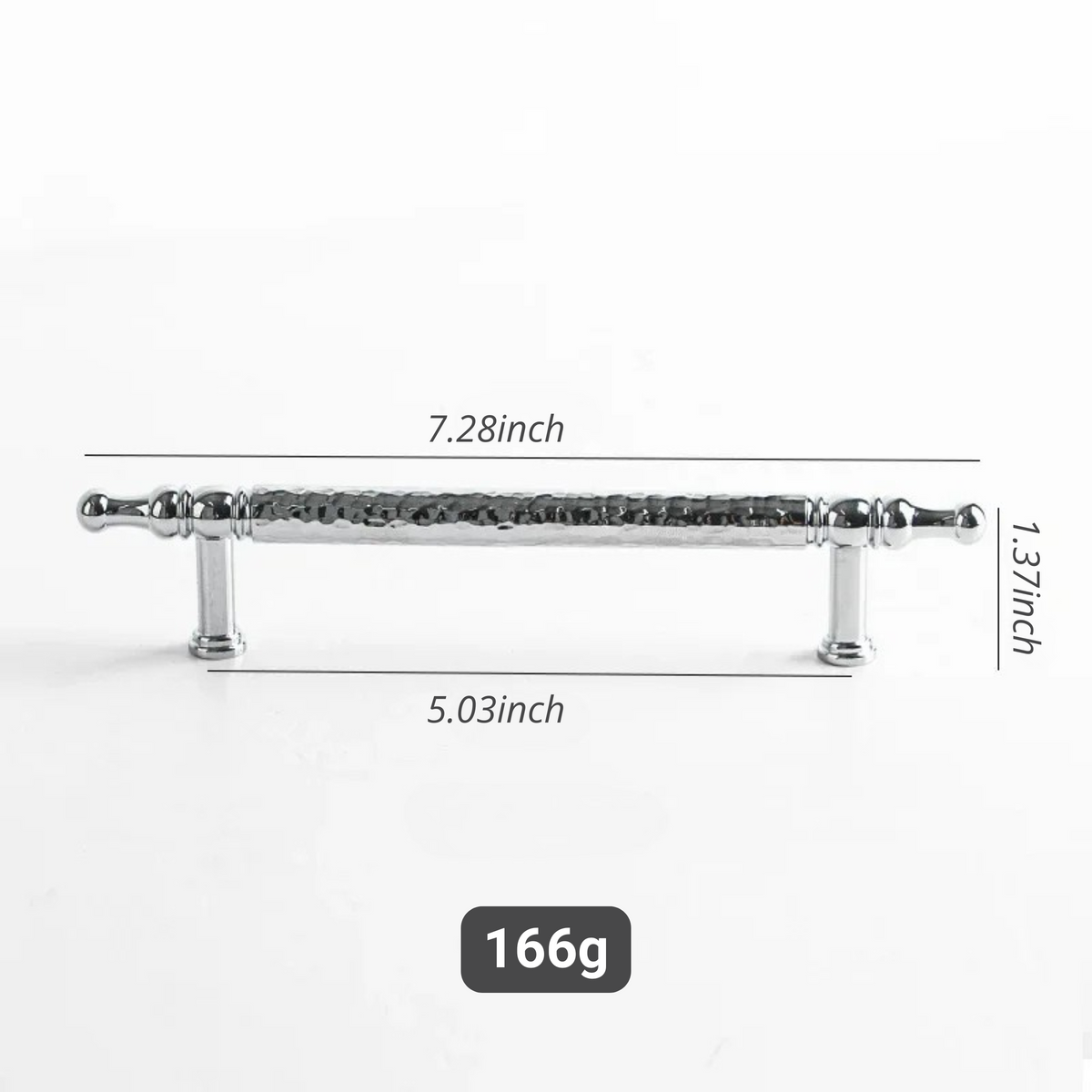 French Handmade Hammered Pattern Cabinet Drawer Door Handle | Skanto