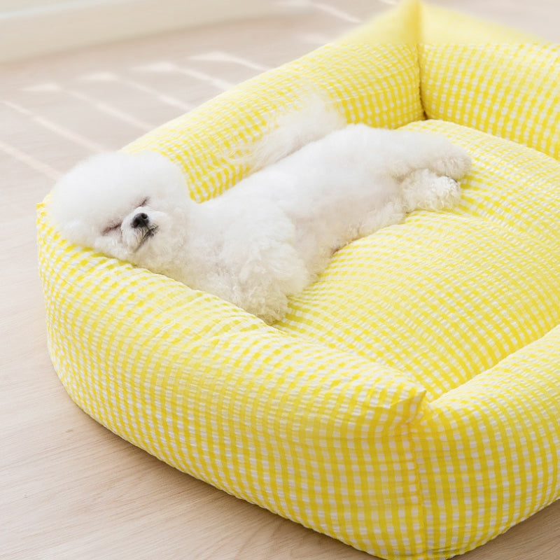 Kalsten | Rectangular washable dog bed breathable pet bed