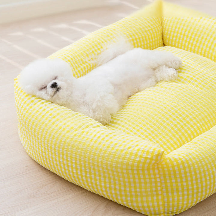 Kalsten | Rectangular washable dog bed breathable pet bed