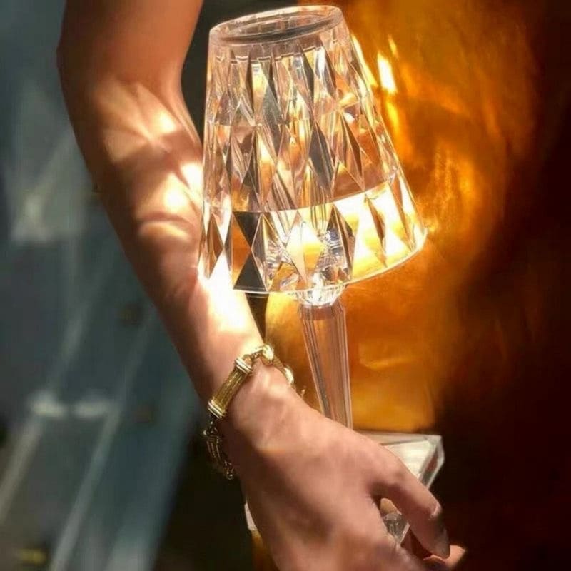 Elegant Crystal Table Lamp for Living Room Kalsten