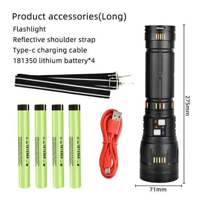 Long-Range Extreme Power Tactical Adventure Flashlight | Kalsten