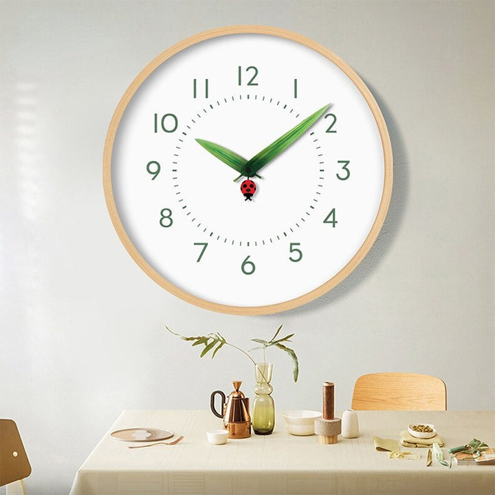 Timeless Perch Clock - Chic Natural Time Clock with Bird and Flowers Kalsten