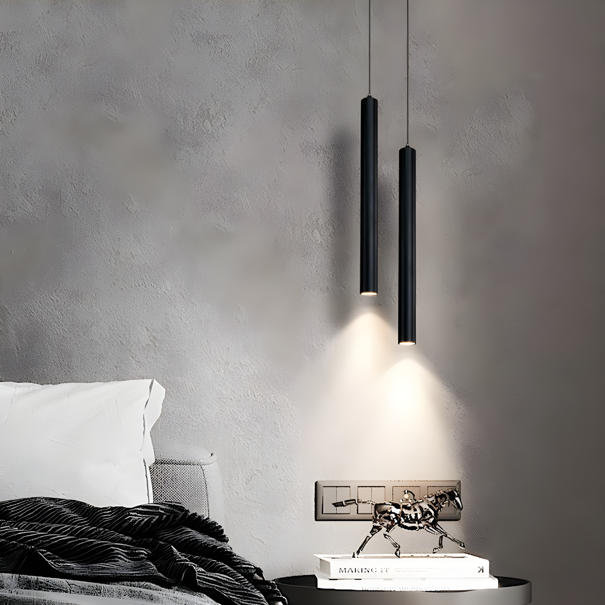 BowLift | Modern Nordic double-headed LED pendant light