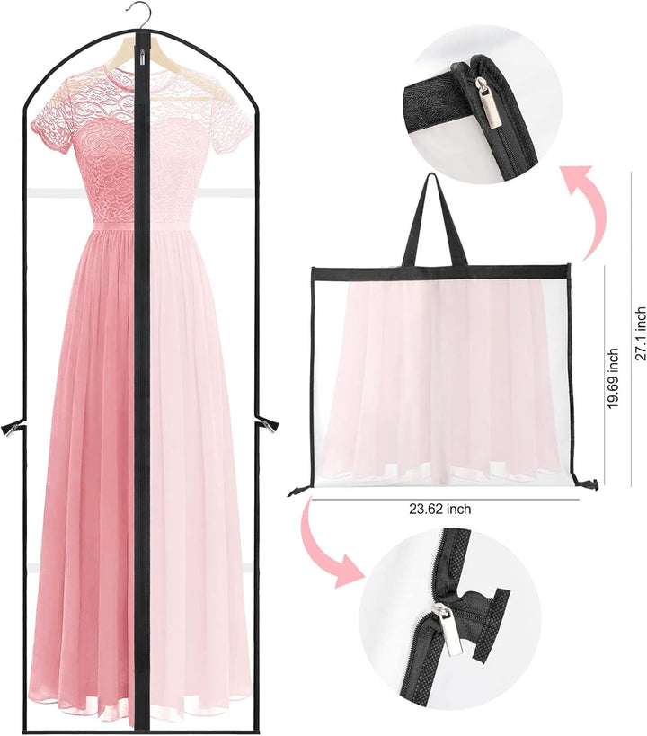 Extra-Long Dress & Gown Garment Bag – 180cm Protective Covers with Handles | Kalsten