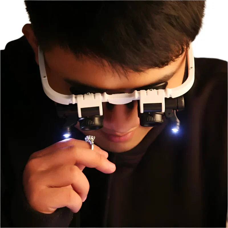 Skanto | LED Magnifying Glasses with 8x, 15x, and 23x Magnification for Detailed Viewing and Precision Work
