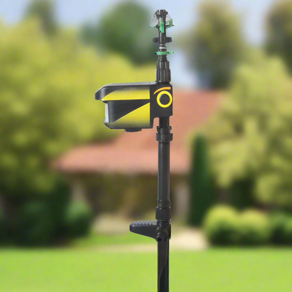 Kalsten | Motion Activated Deer Repellent Sprinkler - Solar Powered Animal Deterrent for Gardens & Lawns