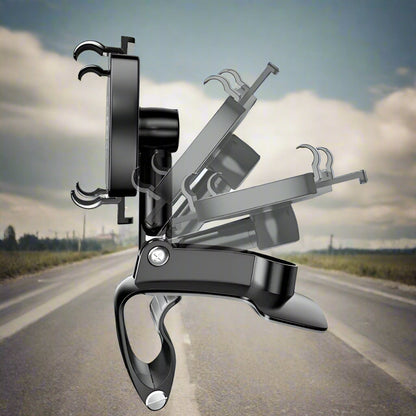 Skanto | Car Phone Holder with Adjustable Mount for Dashboard and Windshield - Universal Fit for Smartphones and GPS Devices