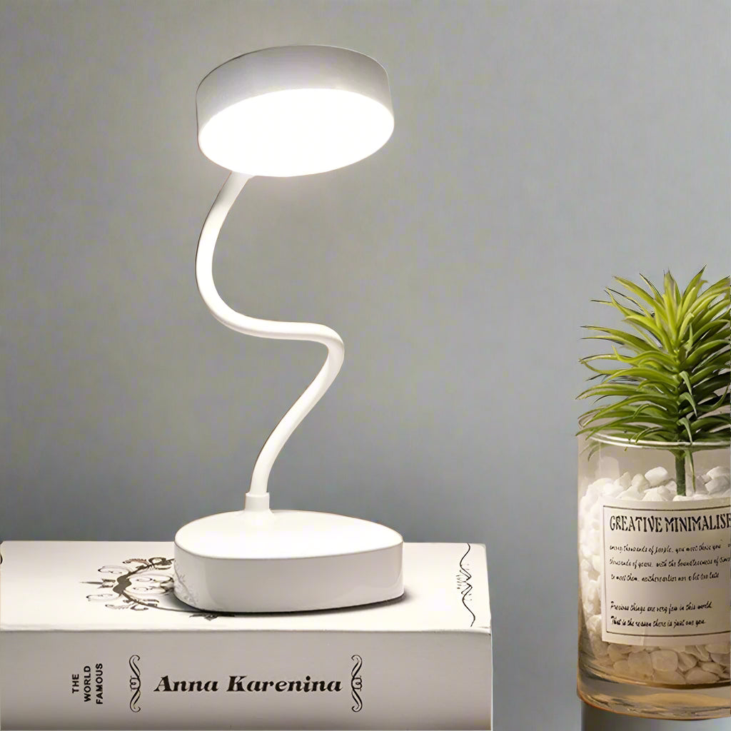 Skanto | LED Bedside Lamp - Adjustable White Light Fixture for Nightstand and Bedroom Use