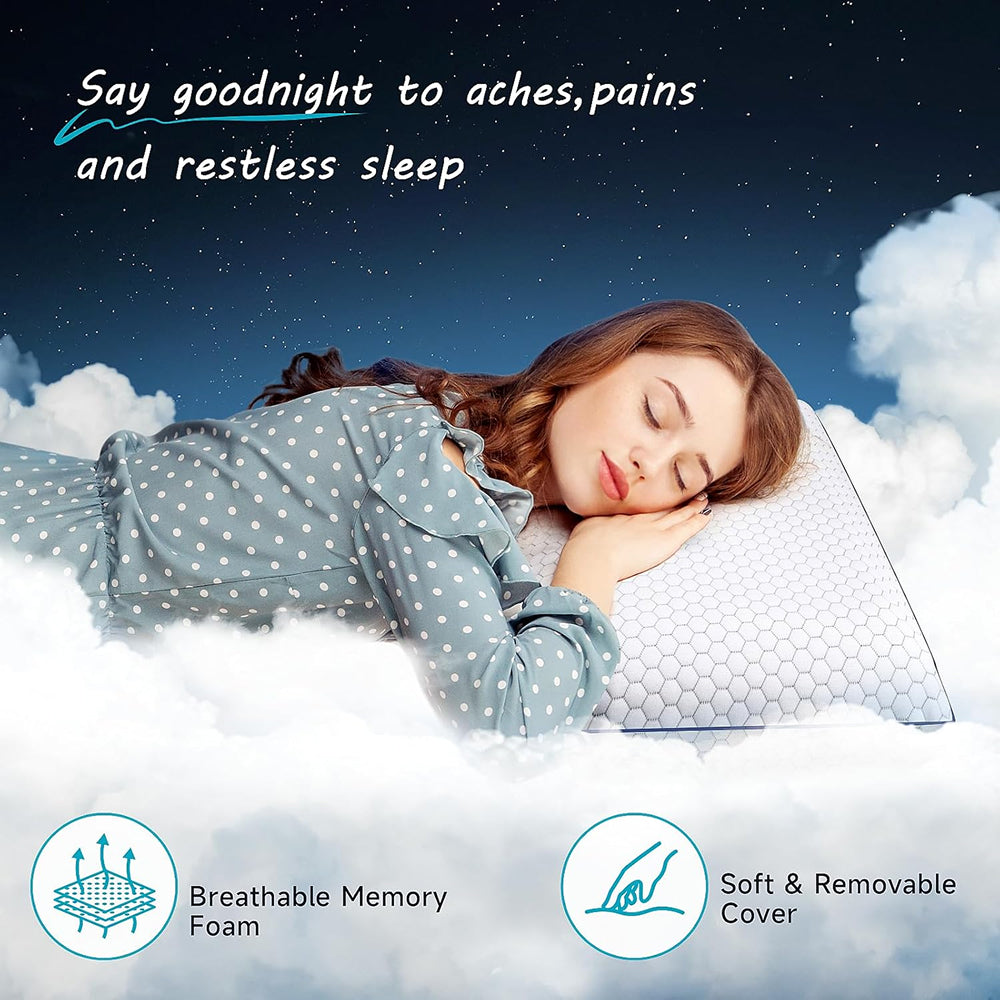 GeliPillex Cooling Gel Memory Foam Pillow | Kalsten