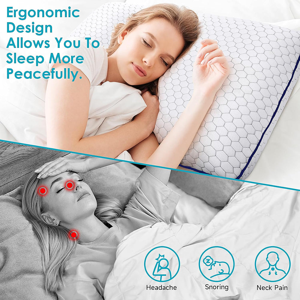 GeliPillex Cooling Gel Memory Foam Pillow | Kalsten