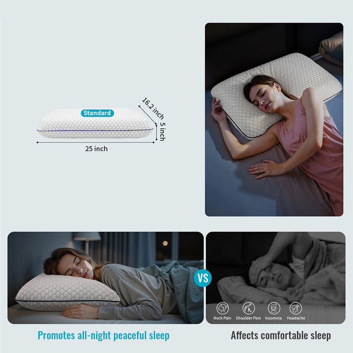 GeliPillex Cooling Gel Memory Foam Pillow | Kalsten
