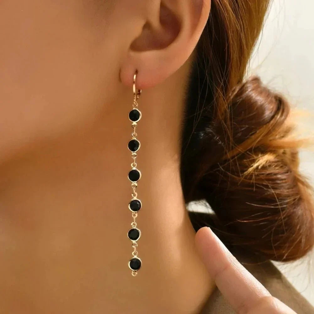 Karnz | Gem Drop Hoop Earrings