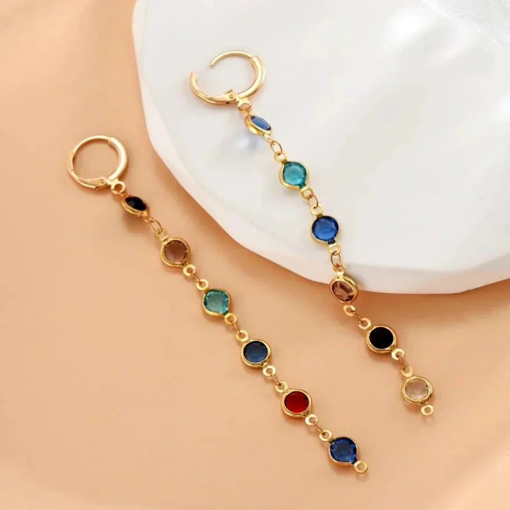 Kalsten | Gem Drop Hoop Earrings