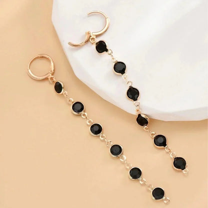 Karnz | Gem Drop Hoop Earrings