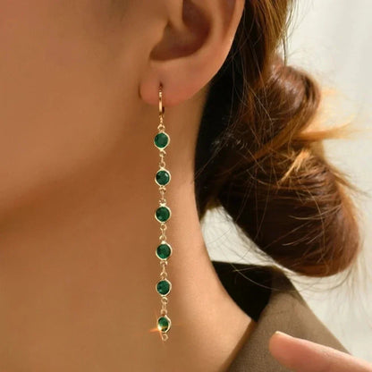 Karnz | Gem Drop Hoop Earrings