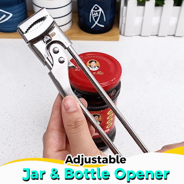 Adjustable bottle and jar opener | Kalsten