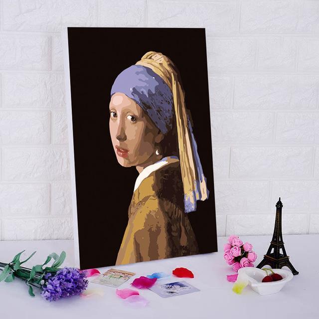 Girl With a Pearl Earring - Van-Go Paint-by-Number Kit | Kalsten