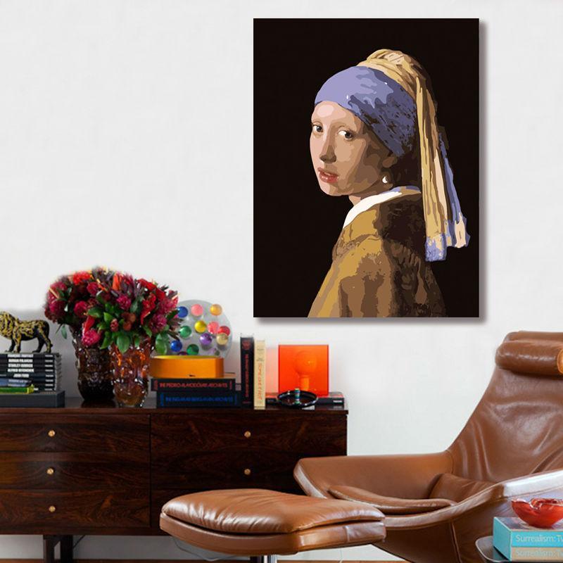 Girl With a Pearl Earring - Van-Go Paint-by-Number Kit | Kalsten