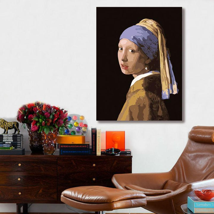 Girl With a Pearl Earring - Van-Go Paint-by-Number Kit | Kalsten