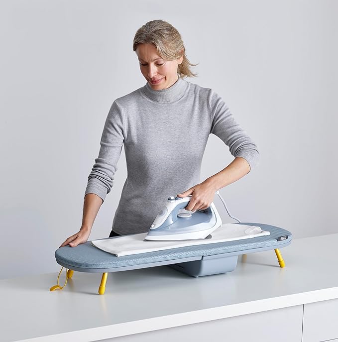 Skanto | Givera Folding Ironing Board – Compact Space-Saving Design with Non-Slip Legs and Steam-Absorbent Cover