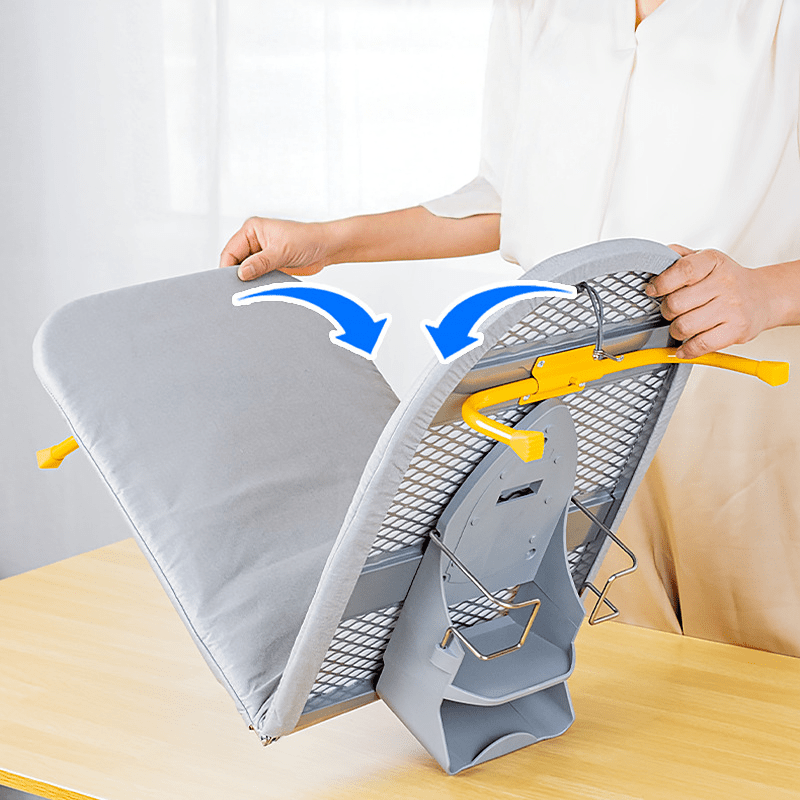 Skanto | Givera Folding Ironing Board – Compact Space-Saving Design with Non-Slip Legs and Steam-Absorbent Cover